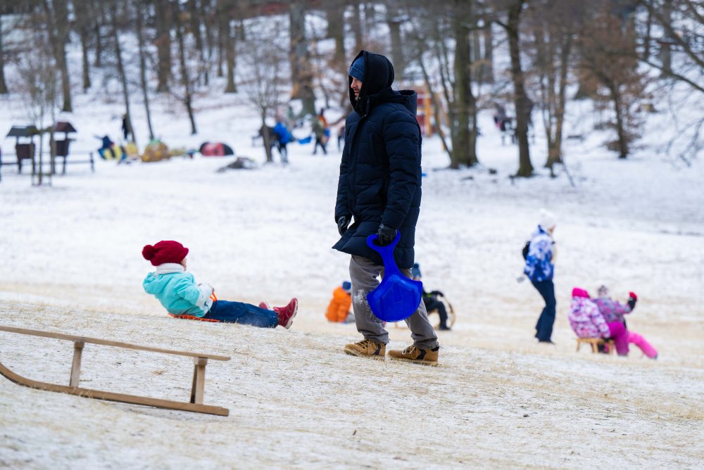 Sánkovanie na bratislavskej Kolibe 