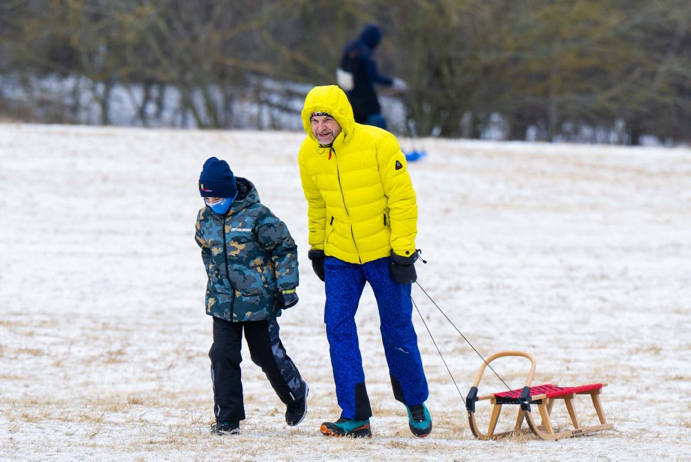 Sánkovanie na bratislavskej Kolibe 