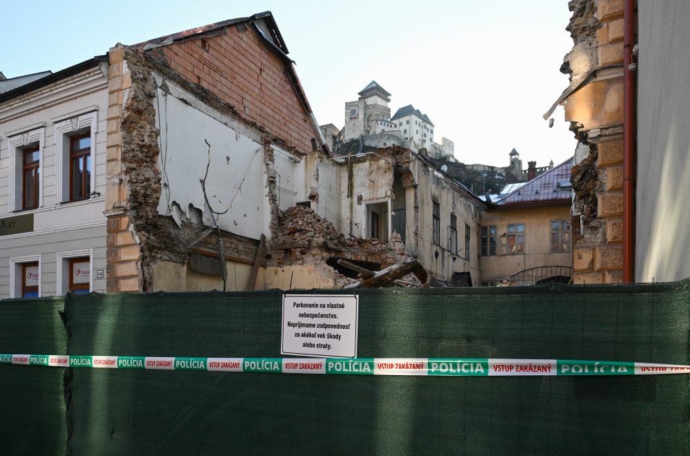 Zbúraný pamiatkovo chránený objekt v Trenčíne 