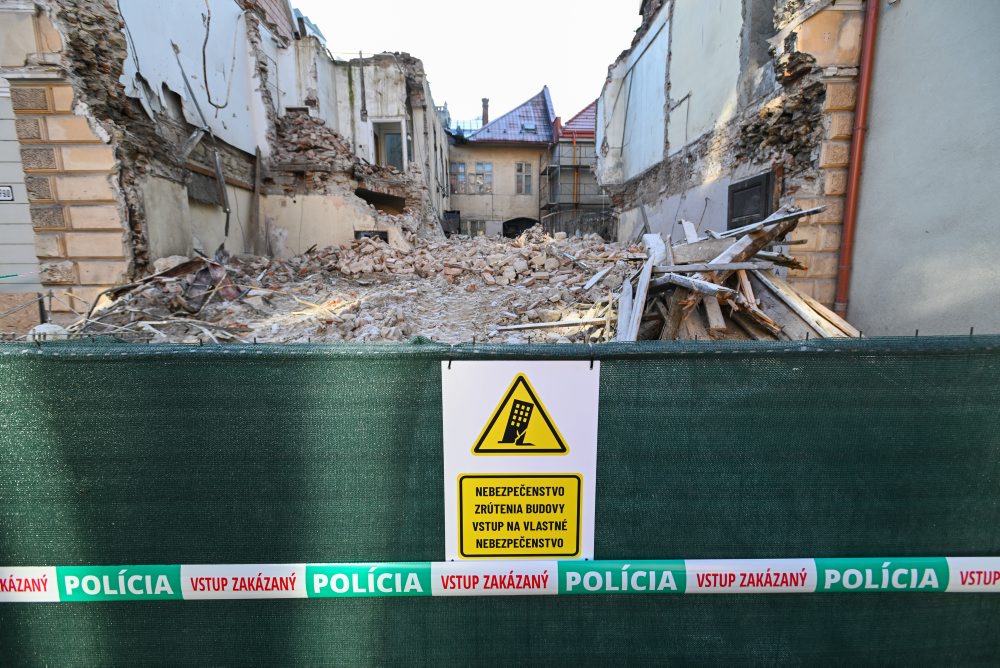 Zbúraný pamiatkovo chránený objekt v Trenčíne 