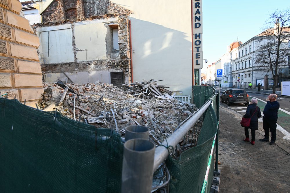 Zbúraný pamiatkovo chránený objekt v Trenčíne 