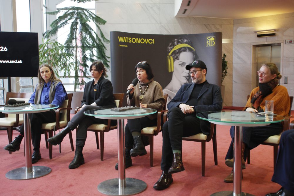 TK Slovenského národného divadla pri príležitosti premiéry novej hry WATSONOVCI v Bratislave 