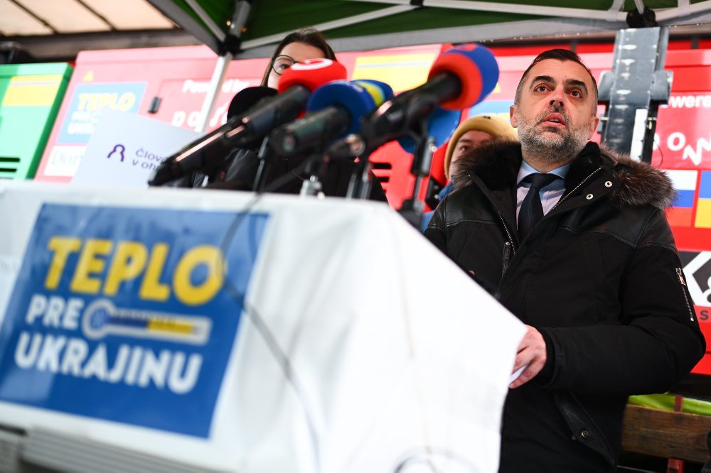 Nakládka a odoslanie pomoci zo zbierky Teplo pre Ukrajinu