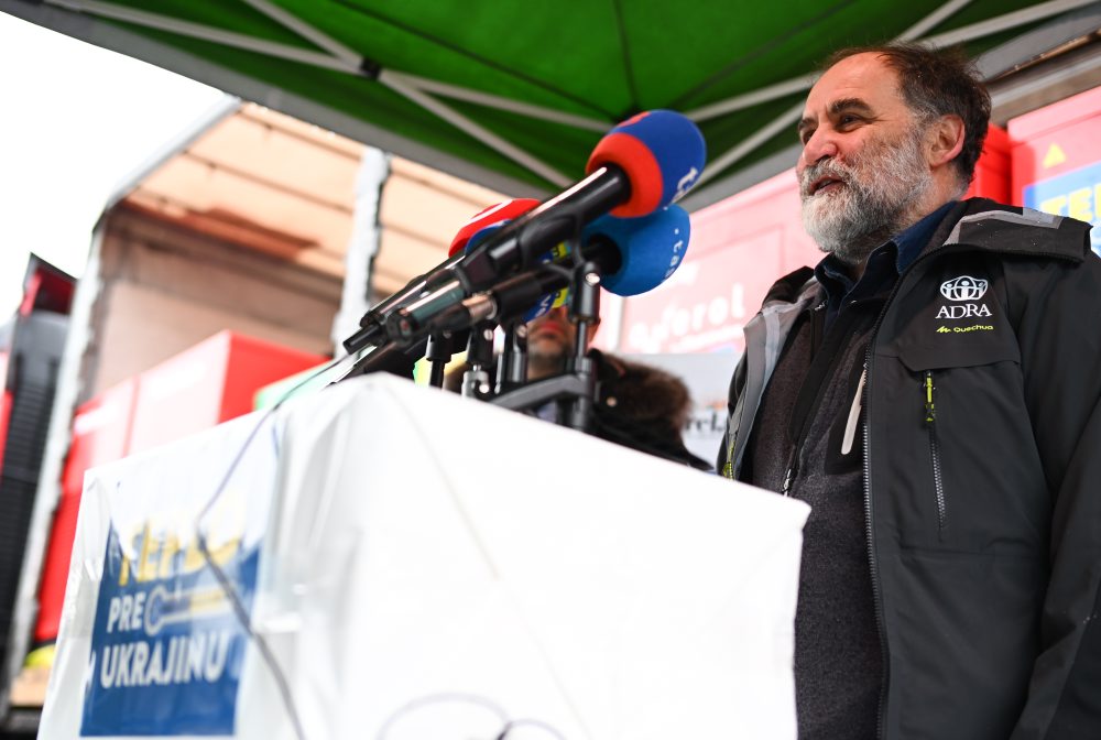 Nakládka a odoslanie pomoci zo zbierky Teplo pre Ukrajinu