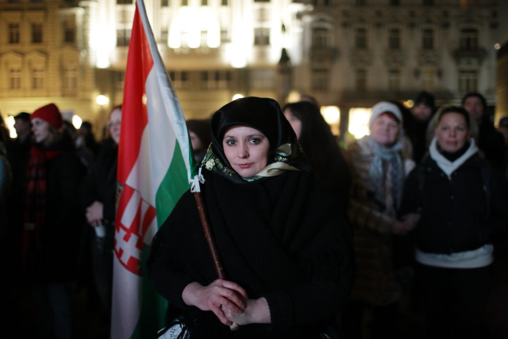 Na Hlavnom námestí protestovali mladí Maďari žijúci na Slovensku