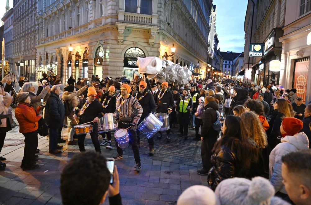 Tradičný fašiangový sprievod v Bratislave 