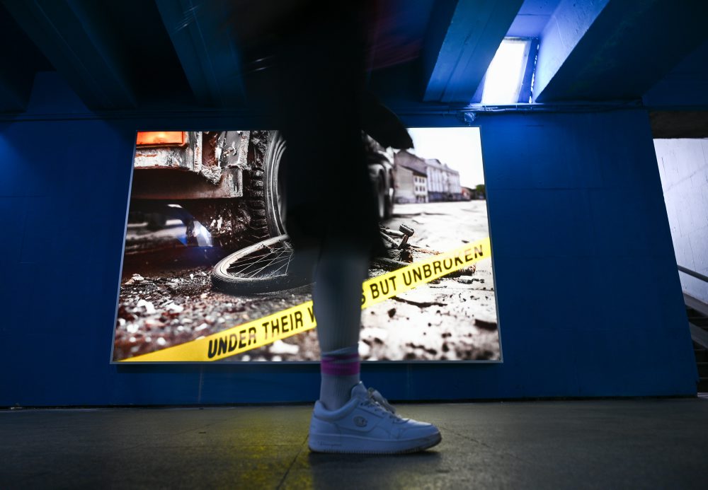 Fotografická inštalácia v podchode Hasičská