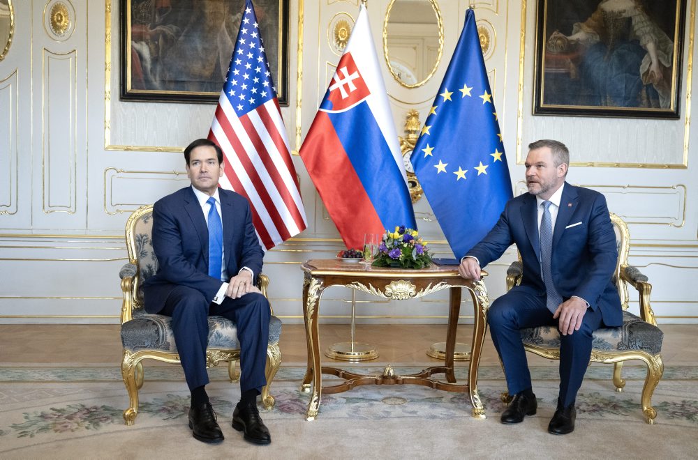 Šéf americkej diplomacie Marco Rubio pricestoval na Slovensko, stretol sa s prezidentom Petrom Pellegrinim