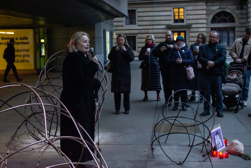 8. výročie vraždy novinára Jána Kuciaka a jeho snúbenice Martiny Kušnírovej v Prahe 