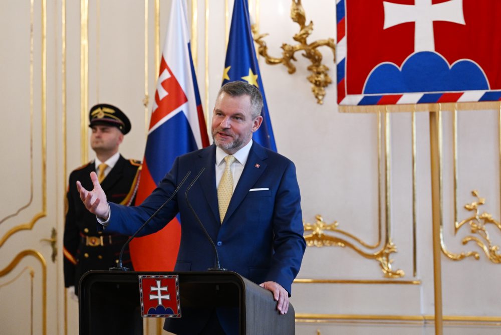 Prezident SR Peter Pellegrini prijal v Prezidentskom paláci v Bratislave Úniu žien Slovenska