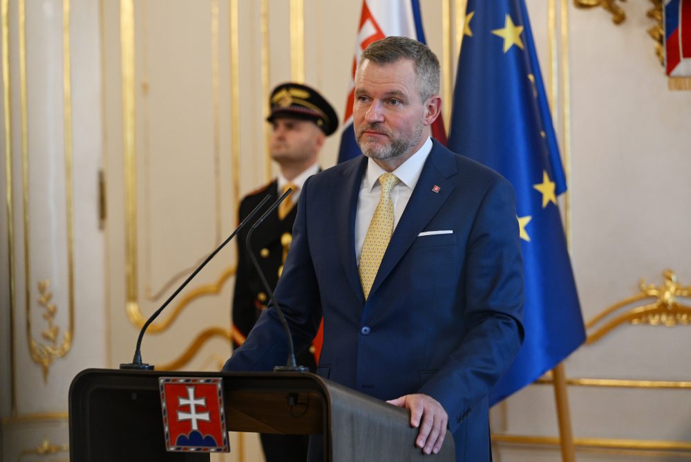 Prezident SR Peter Pellegrini prijal v Prezidentskom paláci v Bratislave Úniu žien Slovenska