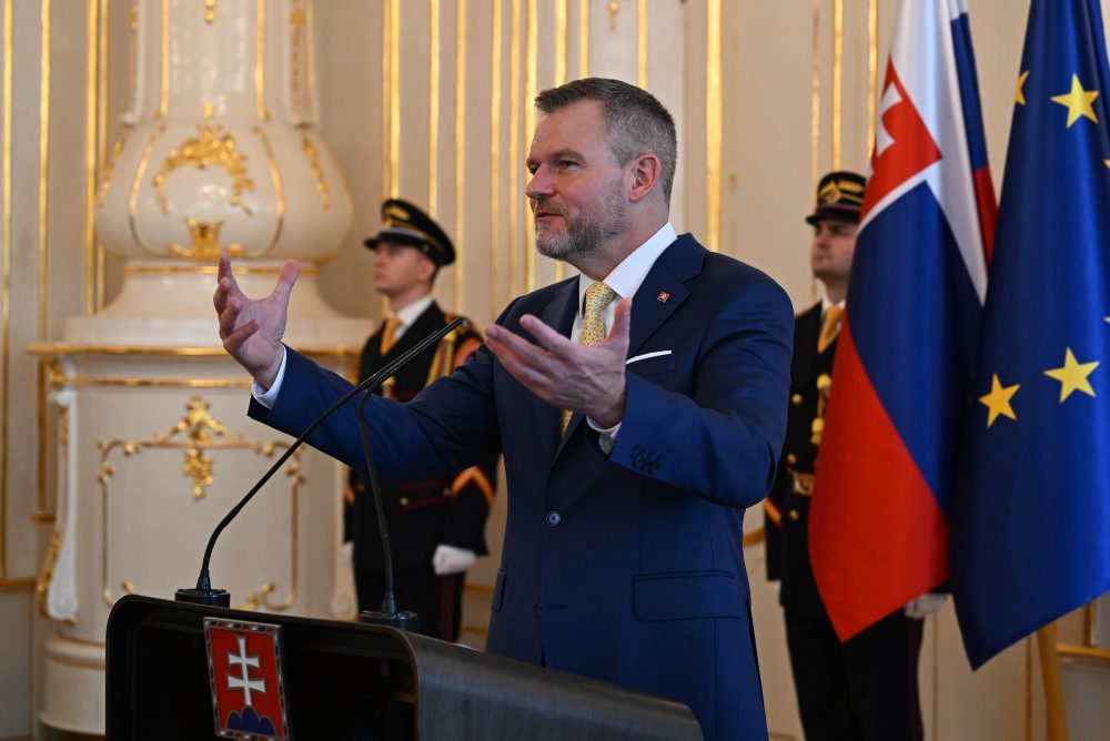 Prezident SR Peter Pellegrini prijal v Prezidentskom paláci v Bratislave Úniu žien Slovenska