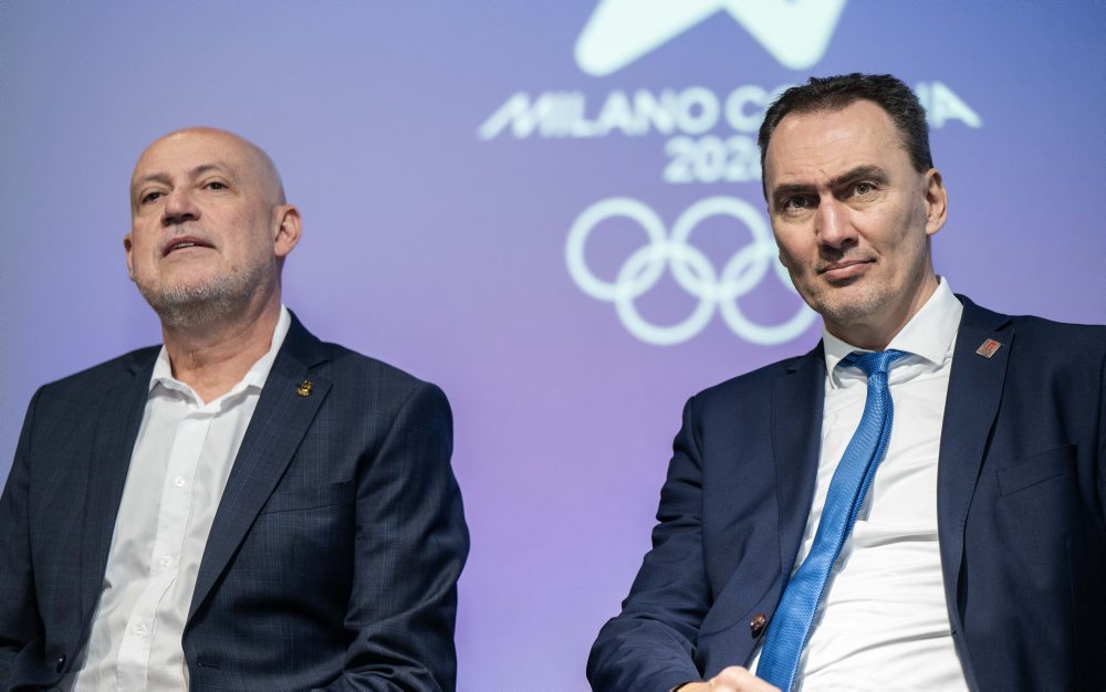 Tlačová konferencia k hodnoteniu výkonu športovcov na zimných olympijských hrách v Taliansku