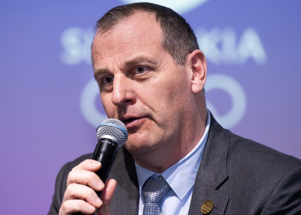 Tlačová konferencia k hodnoteniu výkonu športovcov na zimných olympijských hrách v Taliansku