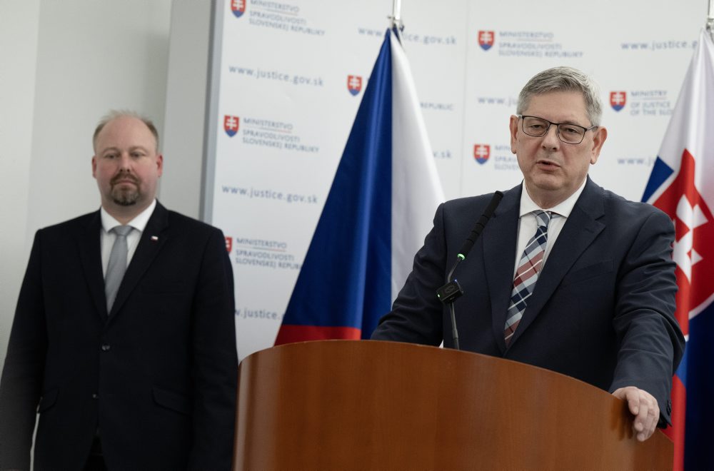 Brífing ministra spravodlivosti SR Borisa Suska a ministra spravodlivosti ČR Jeronýma Tejca po spoločnom rokovaní 