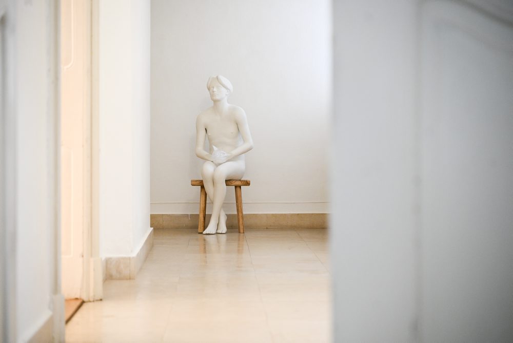 Autorská výstava sochára Miroslava Trubača Mäkké jadro v Senici