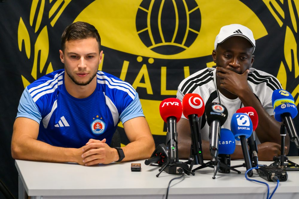 Tlačová konferencia Slovana pred prvým 3. predkola LM proti švédskemu AIF Mjällby