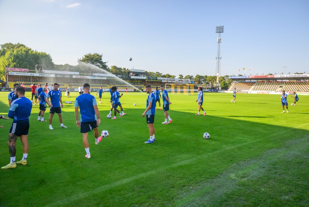 Tréning Slovana pred prvým 3. predkola LM proti švédskemu AIF Mjällby