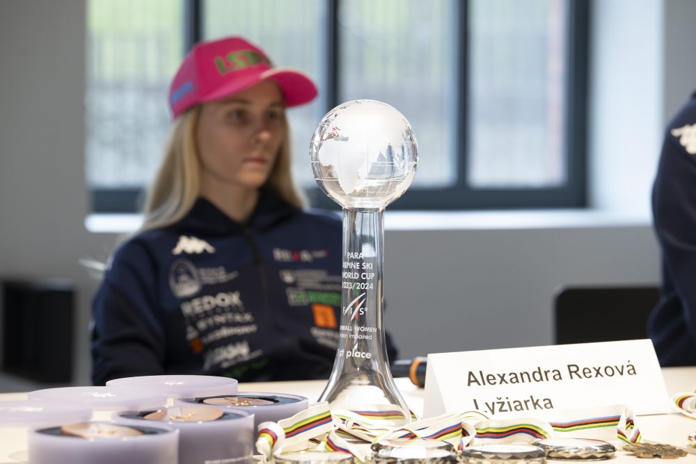 TK slovenskej paralympijskej lyžiarky Alexandry Rexovej a jej tímu po návrate zo zimných paralympijských hier v Taliansku 
