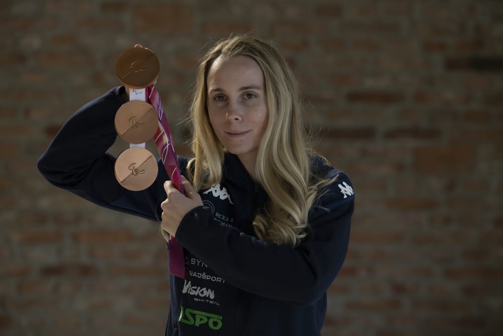 TK slovenskej paralympijskej lyžiarky Alexandry Rexovej a jej tímu po návrate zo zimných paralympijských hier v Taliansku 