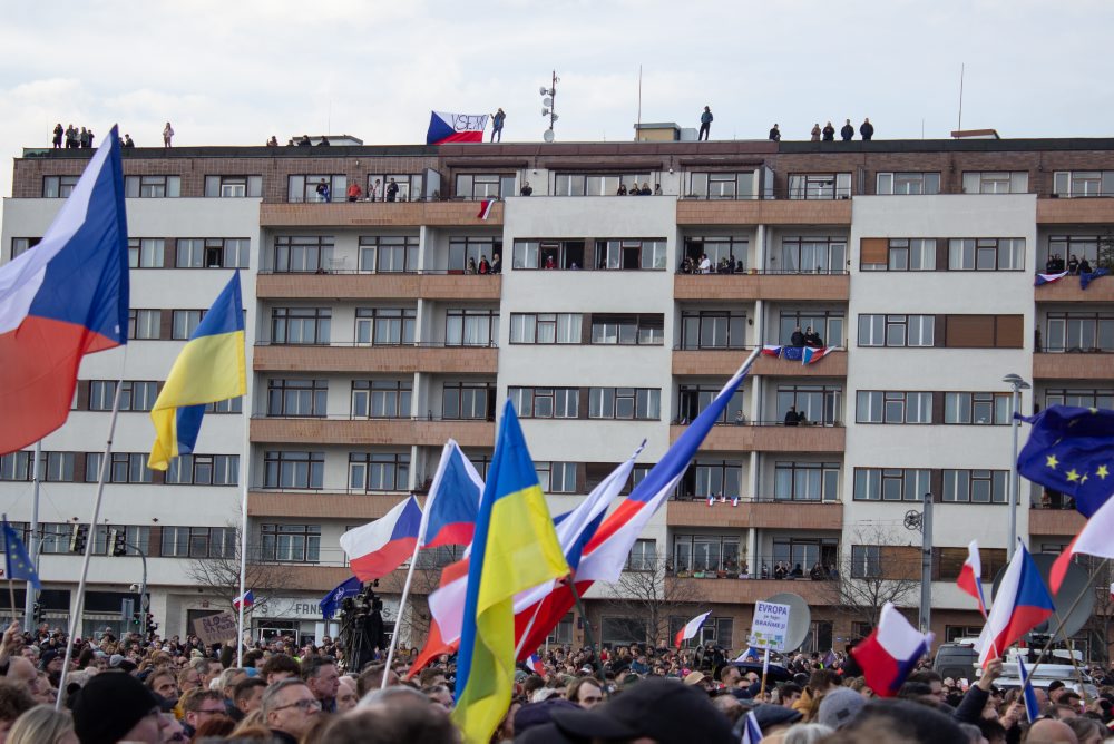 Zhromaždenie v Prahe proti krokom vlády a za budúcnosť Česka