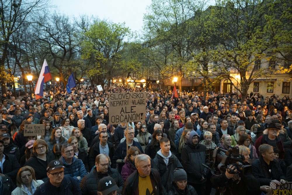 Študentský protest v Bratislave 