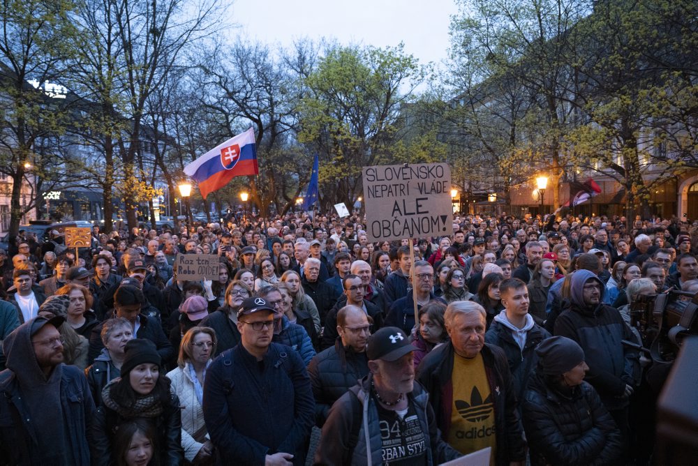 Študentský protest v Bratislave 