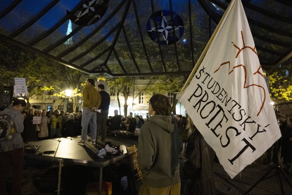 Študentský protest v Bratislave 