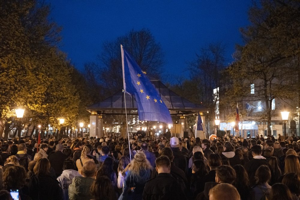 Študentský protest v Bratislave 