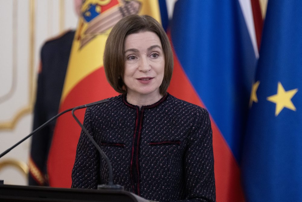 Prezident SR Peter Pellegrini prijal v Prezidentskom paláci prezidentku Moldavskej republiky Maiu Sanduovú