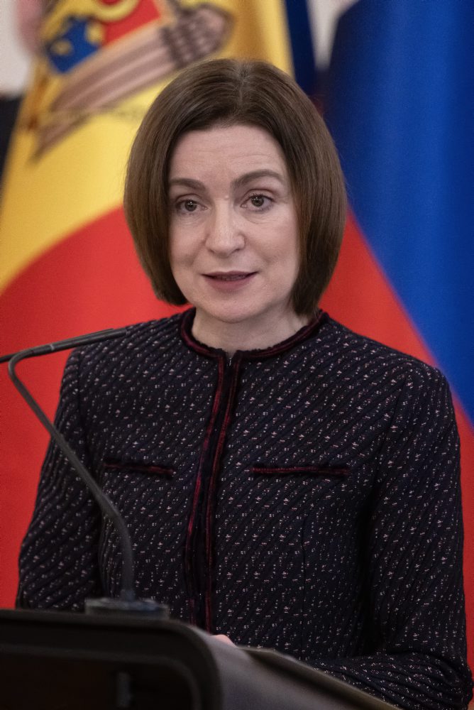 Prezident SR Peter Pellegrini prijal v Prezidentskom paláci prezidentku Moldavskej republiky Maiu Sanduovú