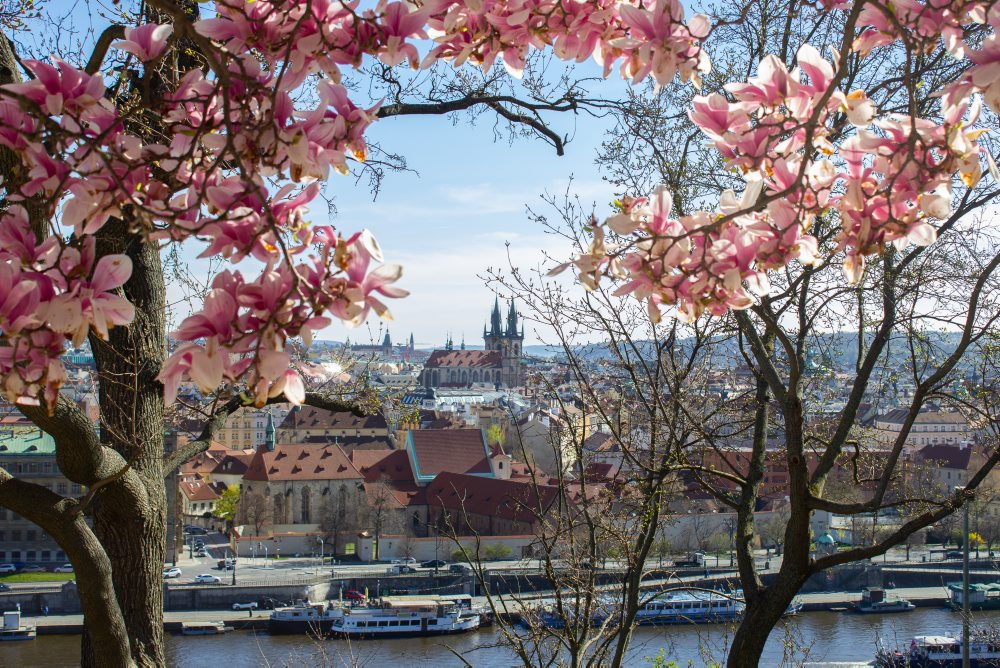 Jarné počasie v Prahe 