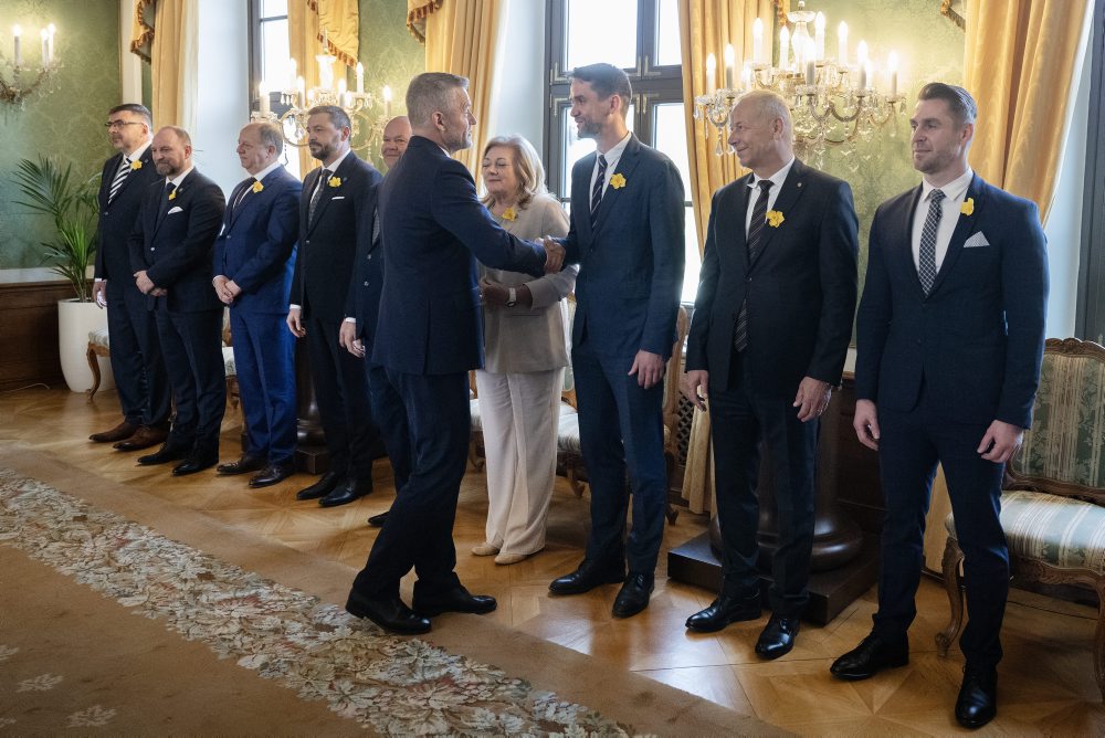 Prijatie predstaviteľov ZMOS-u, združenia SK8 a ÚMS v Prezidentskom paláci