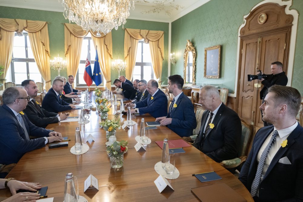 Prijatie predstaviteľov ZMOS-u, združenia SK8 a ÚMS v Prezidentskom paláci