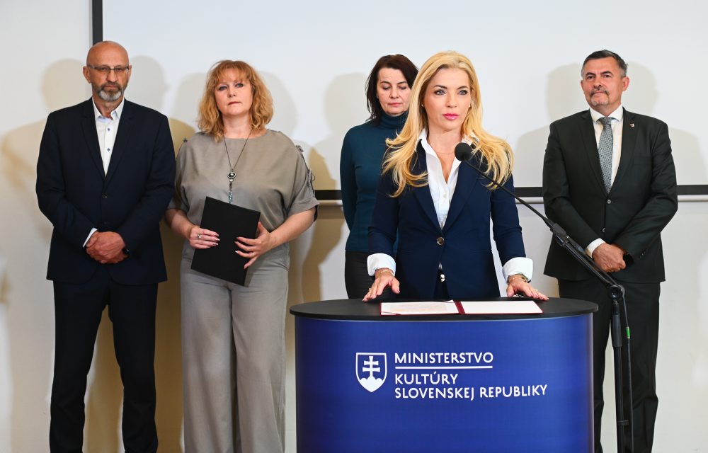 Tlačová konferencia Ministerstva kultúry Slovenskej republiky a Slovenského národného múzea