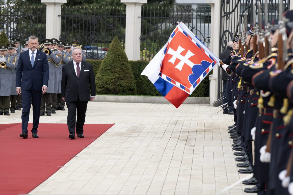 Prezident SR Peter Pellegrini prijal v Prezidentskom paláci veľmajstra Maltézskeho Rádu Fra’ J. T. Dunlapa v SR