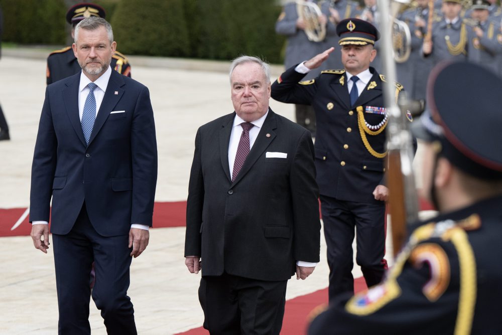 Prezident SR Peter Pellegrini prijal v Prezidentskom paláci veľmajstra Maltézskeho Rádu Fra’ J. T. Dunlapa v SR