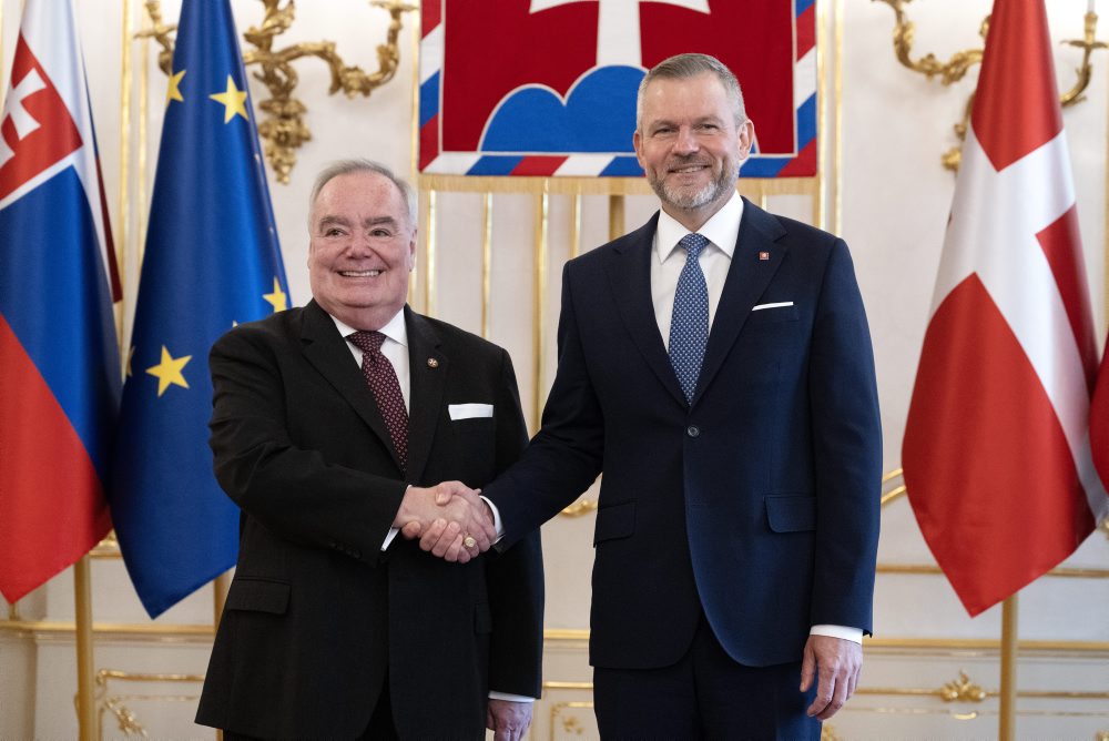 Prezident SR Peter Pellegrini prijal v Prezidentskom paláci veľmajstra Maltézskeho Rádu Fra’ J. T. Dunlapa v SR