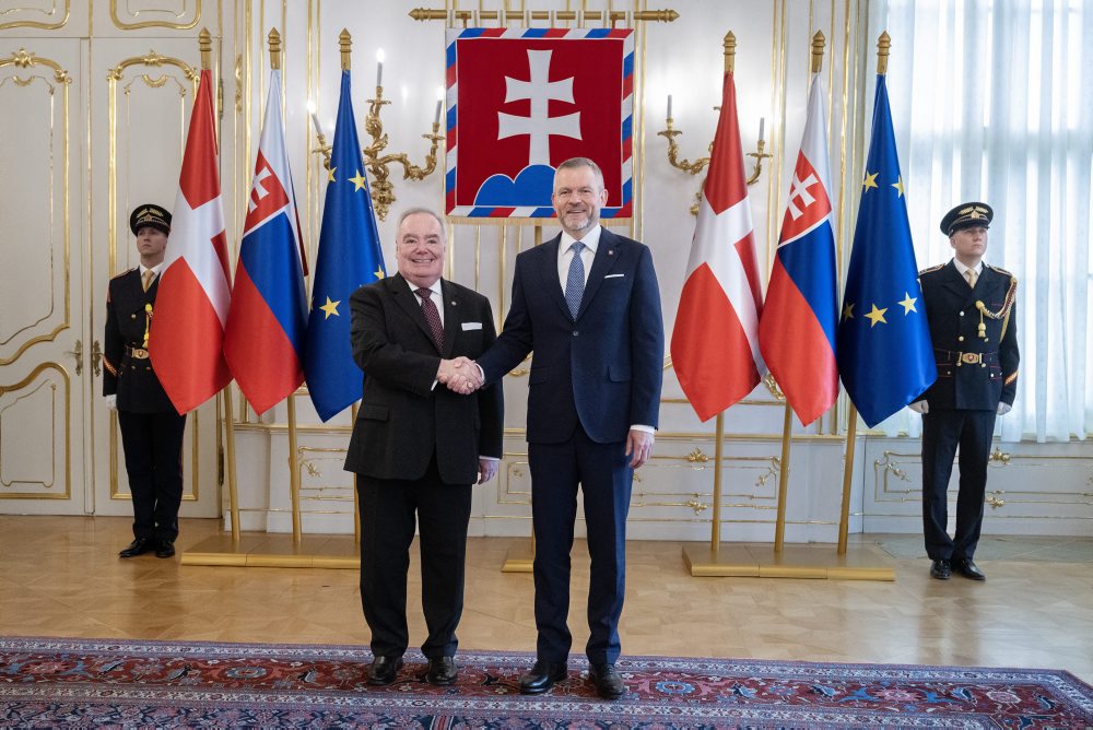 Prezident SR Peter Pellegrini prijal v Prezidentskom paláci veľmajstra Maltézskeho Rádu Fra’ J. T. Dunlapa v SR
