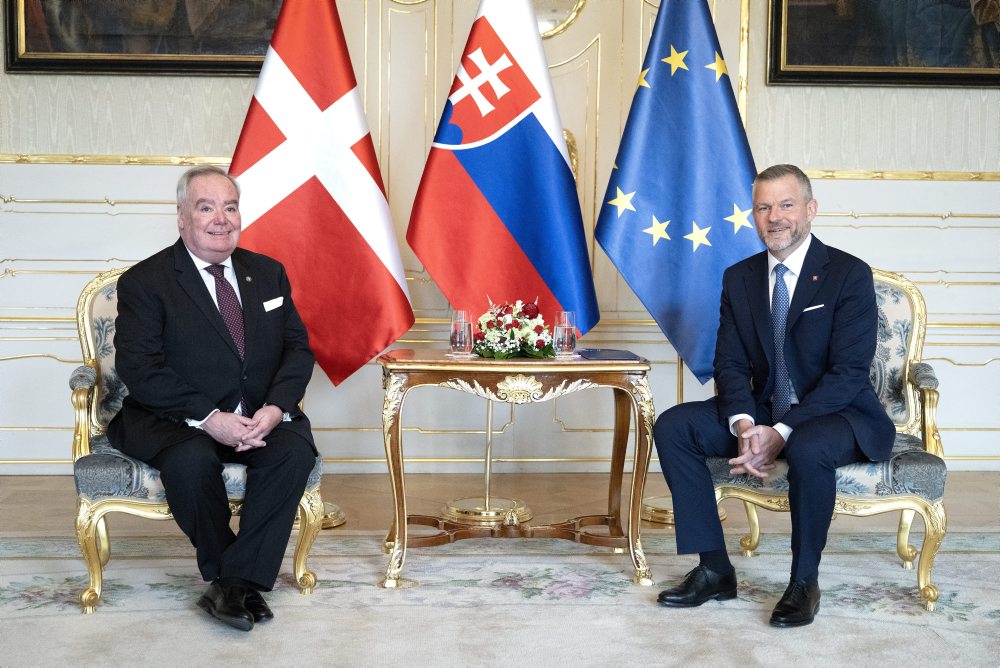 Prezident SR Peter Pellegrini prijal v Prezidentskom paláci veľmajstra Maltézskeho Rádu Fra’ J. T. Dunlapa v SR