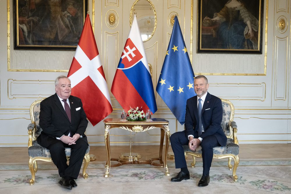 Prezident SR Peter Pellegrini prijal v Prezidentskom paláci veľmajstra Maltézskeho Rádu Fra’ J. T. Dunlapa v SR