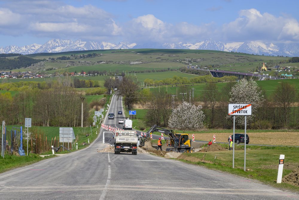 Výstavba okružnej križovatky a priľahlých komunikácií v obci Spišský Štvrtok