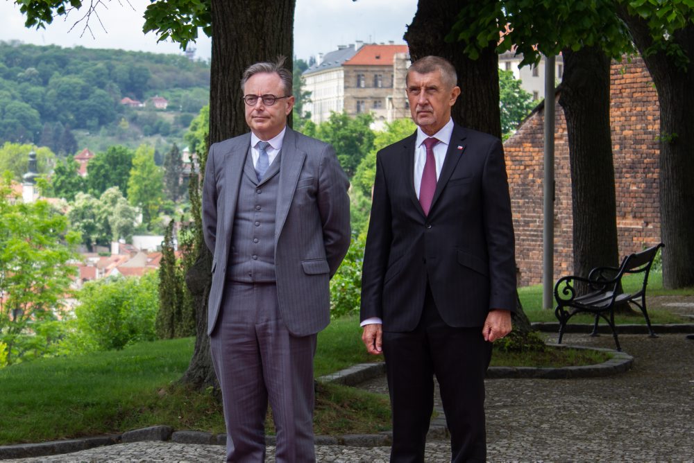 Belgický premiér Bart De Wever v Česku
