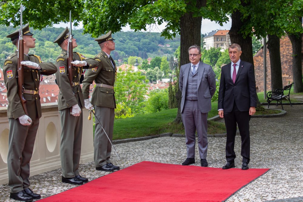 Belgický premiér Bart De Wever v Česku