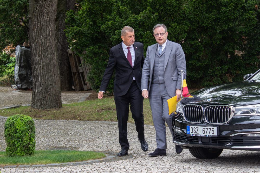 Belgický premiér Bart De Wever v Česku