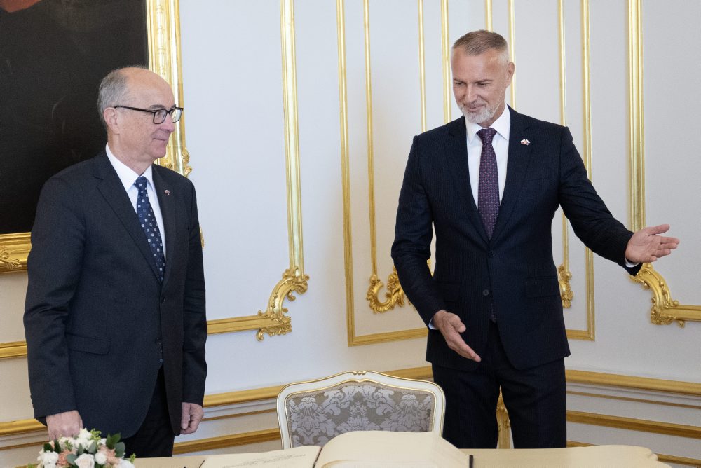 Richard Raši prijal na Bratislavskom hrade predsedu Sejmu Poľskej republiky Wlodzimierza Czarzastého