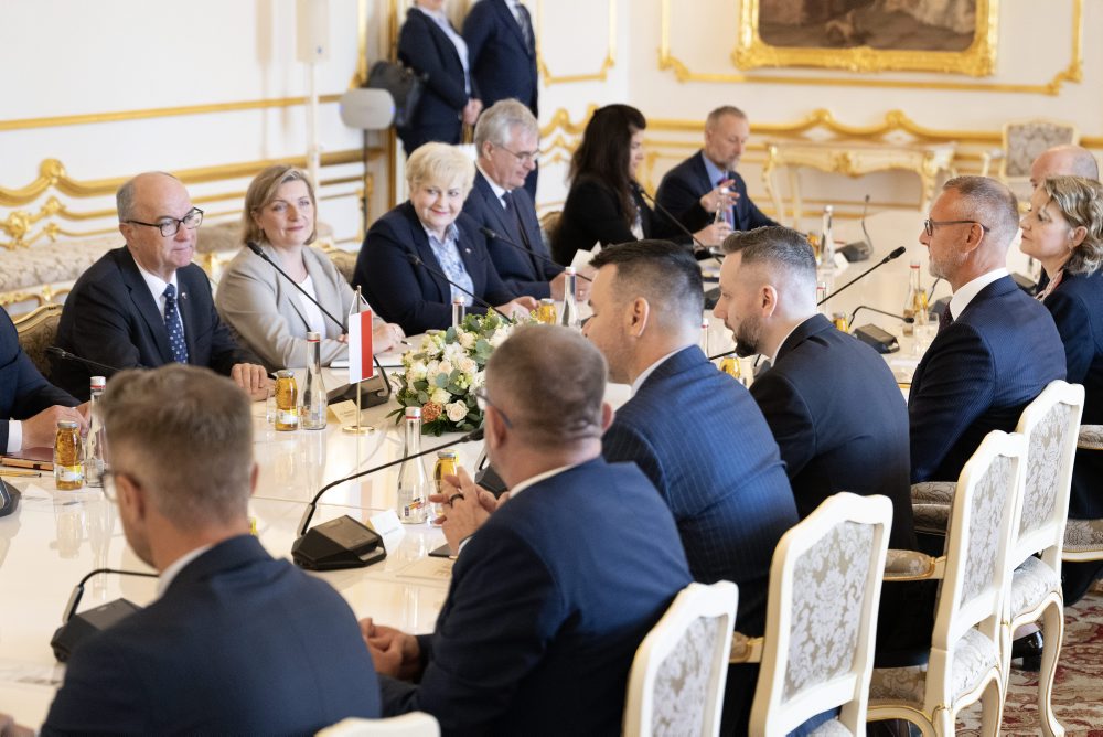 Richard Raši prijal na Bratislavskom hrade predsedu Sejmu Poľskej republiky Wlodzimierza Czarzastého
