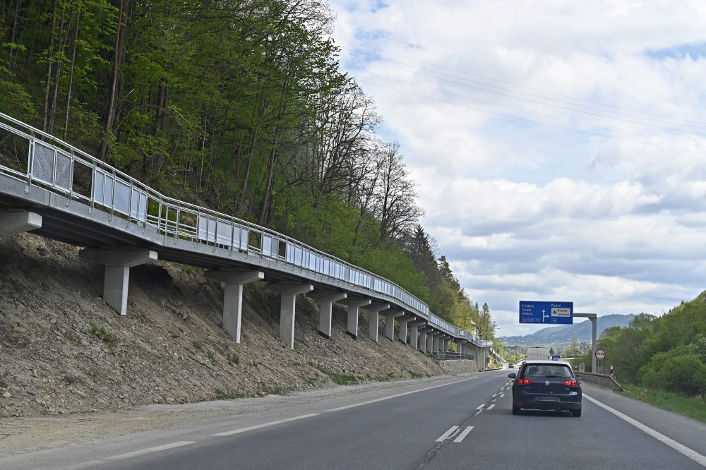 Výstavba cyklochodníka pri meste Brezno