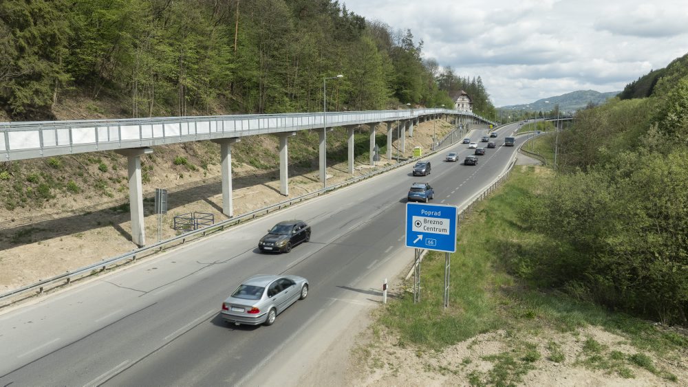 Výstavba cyklochodníka pri meste Brezno
