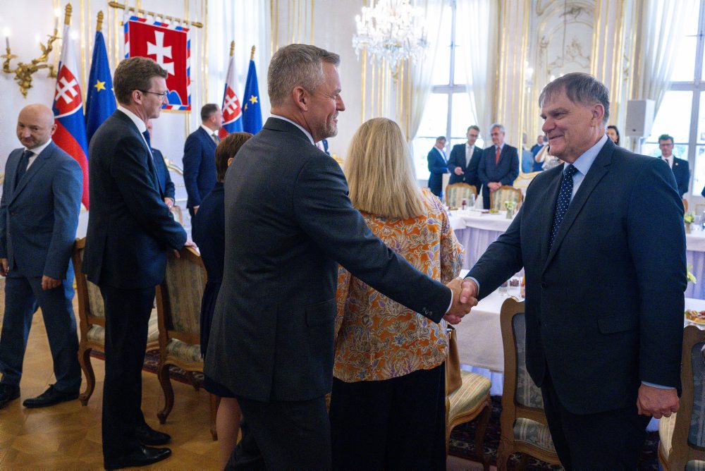 Prezident SR Peter Pellegrini prijal v Prezidentskom paláci v Bratislave veľvyslancov členských krajín EÚ